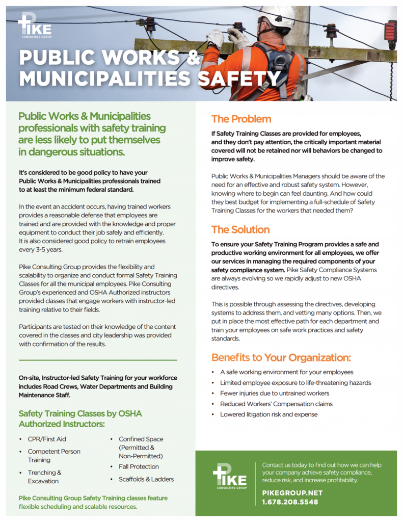 PublicWorksandMunicipalitiesSafety ExecutiveSummary
